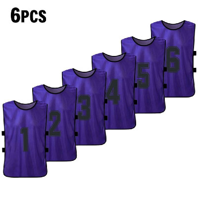 

6 PCS Kids Basketball Pinnies Quick Drying Basketball Jerseys Youth Sports Scrimmage Soccer Team Training Bibs Practice Sports Ve