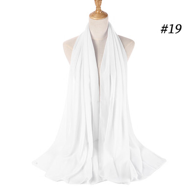 

Monochrome ethnic pearl chiffon bubble towel headband selling high quality Muslim women hijab scarf