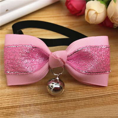 

1Pcs Adjustable Dog Cat Pet Bow Tie With Bells Cute Puppy Kitten Necktie Collar Accessories Drop Shipping