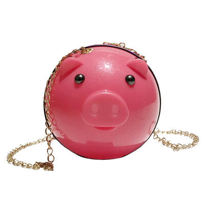 

Girls Cute Pig Shaped Shoulder Messenger Handbags Women Chain Crossbody Bag