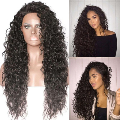 

〖Follure〗Curly Wig Glueless Front Lace Full Wig Black Women Indian Fashion Fiber Wig