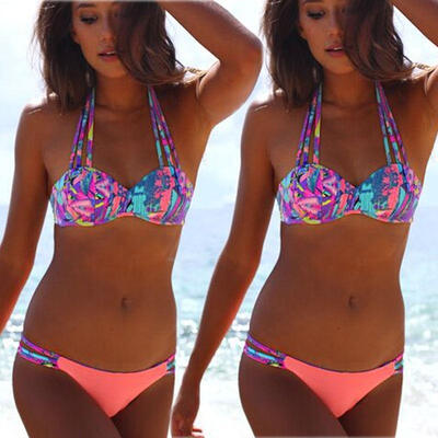 

Sexy Women Bandage Bikini Set Push-up Padded Bra Swimsuit Bathing Suit Swimwear