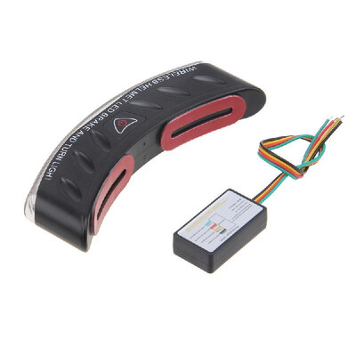 

Motorcycle Helmet Brake Light 8 LED Waterproof Turn Signal Warning Flasher Lamp Indicator