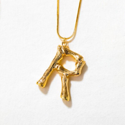 

Gold Letter A-Z Pendant Chain Necklace Fashion