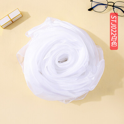

Summer sunscreen solid color silk scarf sunscreen beach towel Korean version of ice silk clear scarf shawl wholesale
