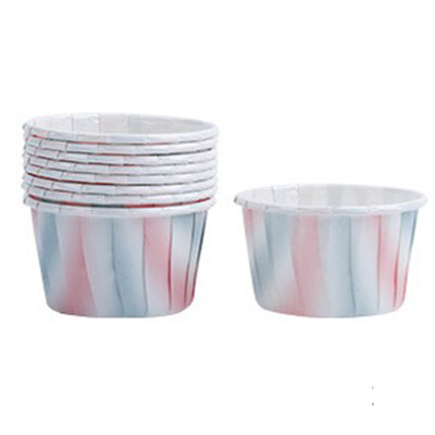 

50Pcs Diy Rainbow Muffin Paper Cup Cupcakes Muffin Box Tray Cake Mold Baking Cup