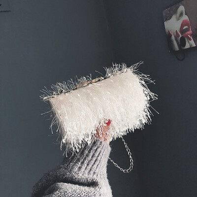 

Tailored Women Crossbody Fur Chain Small Square Bag Fashion Wild Shoulder Bag