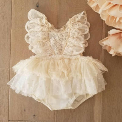 

AU Summer Newborn Baby Girls Clothes Lace Romper Bodysuit Tutu Dress Outfits