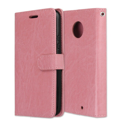 

MOONCASE Motorola Moto X4 3 Card Photo Frame Leather Case - Powder