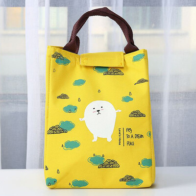 

Toponeto Portable Lunch Bag Tote Picnic Insulated Cooler Zipper Organizer Lunch Box