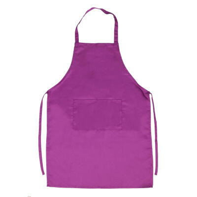 

Women Men Adjustable Kitchen Apron Pure Color Waterproof Bib for Cooking