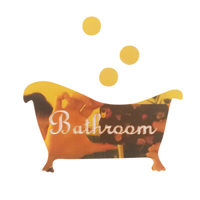 

〖Follure〗3D Mirror Sticker Funny Door Entrance Sign kids Men Women Bathroom DIY Wall