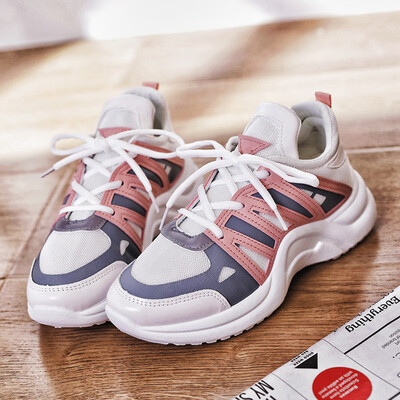 

Sneakers Women Summer Vulcanize Female Fashion Sneakers Lace Soft Basket Femme Dad Platform Breathable Mesh Sneakers for Women