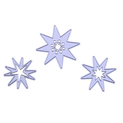 

Three Star DIY Metal Scrapbook Embroidery Craft Stencil Cutting Die Card