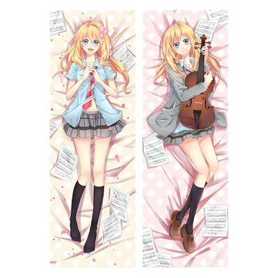 

Anime Your Lie in April Throw Pillowcase Cartoon Characters Double-Sided Pattern Body Pillowcase