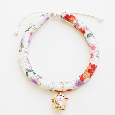 

Adjustable Dog Cat Collar Printed Necktie Necklace With Bell for Cats Puppy Kitten Pet Cat Pet Dog Cat Collar Puppy Japanese-style