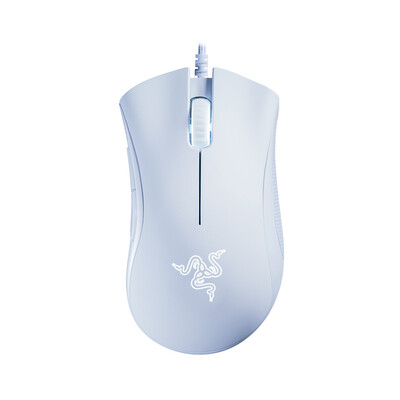 

Razer DeathAdder Essential Wired Gaming Mouse 6400DPI Optical Sensor 5 Independently Programmable Buttons Ergonomic DesignWhite