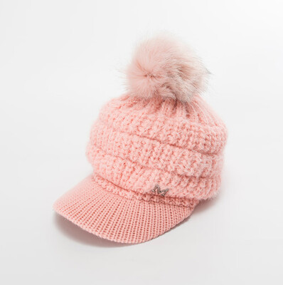 

Tailored Men Women Winter Cap Solid Ear Protector Slouchy Hairball Hat