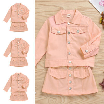 

Toddler Infant Kids Baby Girl Outfits Clothes Set Coat TopsTutu Skirt Dress