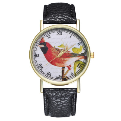 

Relogio Feminino Retro Style Lovely Cartoon chicken Leather Quartz Analog Women Watch Casual Lady Watch Quartz Wristwatches &Ff