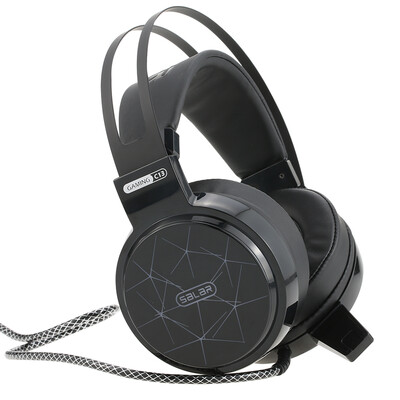 

Professional Gaming Esport Headphone 35mm Over-Ear Stereo Headset Earphone USB Wired with Microphone RGB Breathing LED Lights for