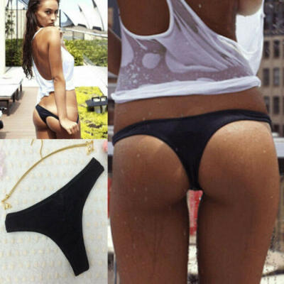 

Women Bikini Brazilian Cheeky Bottom Thong V Swimwears Swimsuit Panties Sexy