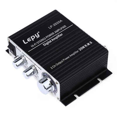 

Lepy LP-2020A Amplifier HiFi Digital Audio Stereo Home Car Power Speaker Aluminum Enclosure with Over-current Protection