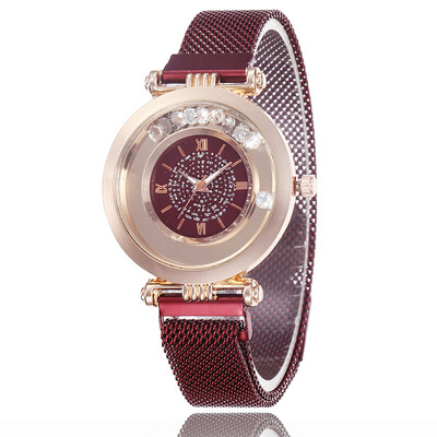 

Magnet magnet straps starry ladies watch fashion new popular digital quicksand watch