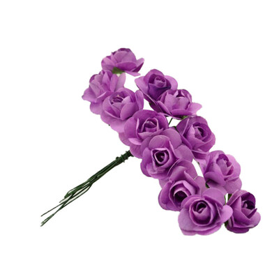 

144Pcs Mini Paper Rose Artificial Flower DIY Scrapbook Wedding Party Room Decor