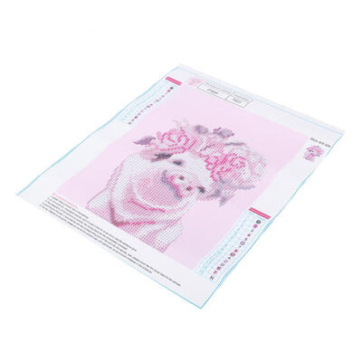 

Greensen DIY Full Drill Diamond Painting Pig Flower Embroidery Cross Crafts Stitch Kit Home Decor