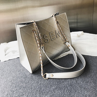

Internet celebrity advanced sensitive rhomboid chain one-shoulder womens bag new 2019 Korean version of the extra large capacity
