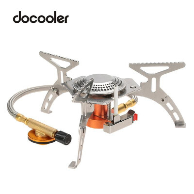 

Docooler Portable Camping Stove Gas Stove Outdoor Burner Cooker Furnace with Piezo Ignition Ultralight Compact Storage for Outdoor