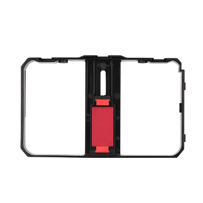 

Portable Smartphone Video Rig Handheld Phone Stabilizer Grip Cage with Phone Holder 3 Cold Shoe Mounts Handle for iPhone XsXs Max