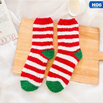 

Christmas Ladies Soft Fluffy Socks Warm Winter Cosy Lounge Bed Xmas Gifts