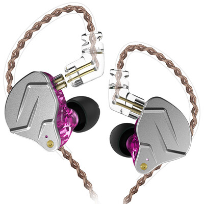 

KZ ZSN pro Headphones Quad-core Moving Iron Double Circle Diy Custom Wireless Call Sports