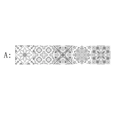 

10020cm European Style PVC Wall Stickers Bathroom Toilet Floor Tile Stickers UK