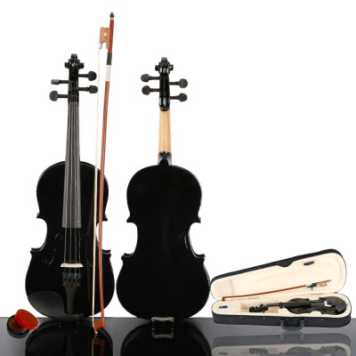 

Ktaxon New 14 Acoustic Violin Case Bow Rosin Black