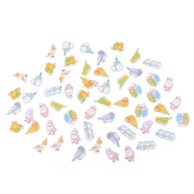 

70pcs Hand Painted Watercolor Cartoon Stickers DIY Self-Adhesive Decals