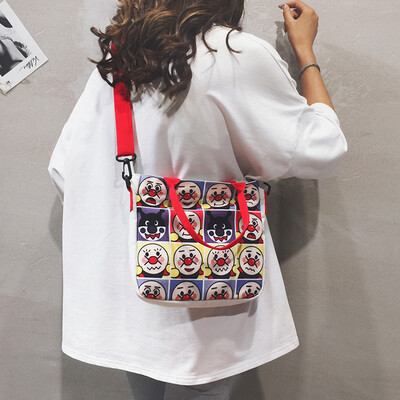 

Japanese Harajuku student bag female 2019 new cartoon wild cute Messenger bag canvas bag shoulder bag