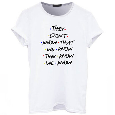 

Friends T-Shirt Letter Printing Lunoakvo Shirt Friends Tshirt Short Sleeve Womens Top Tee