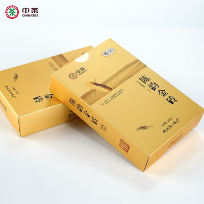 

Anhua Black Tea Zhongcha Hunan Specialty Tea Golden Flower&Poria Brick Tea Chen Yun Brick 390g