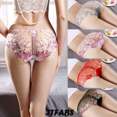 

Womens Thong Underwear Exotic Culotte Cotton Sexy Briefs Panties Lace Intimates