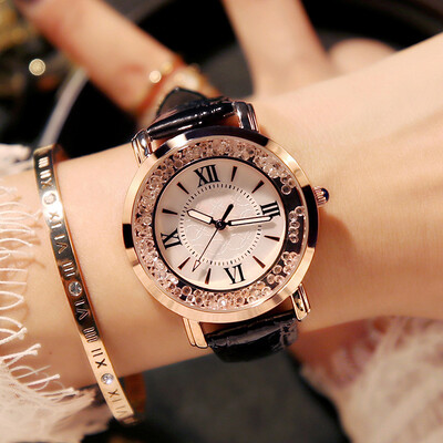 

Watch ladies&students Korean version of rhinestone fashion waterproof casual atmosphere Shi Ying ladies watch shaking sound ne