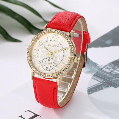 

Simple Fashion Dress Watches Women Fashion Leather Band Analog Quartz Round Wrist Watch Women watches top brand luxury &Ff