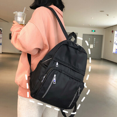 

Ins super fire backpack Korea Sen series chic bag female Korean version of Harajuku backpack ulzzang high school students tide