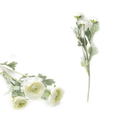 

1 Bunch Artificial Ranunculus Bouquet DIY Silk Flower for Home Wedding Decor