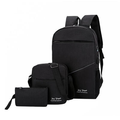 

3pcsset Backpacks Unisex Travel Nylon Purse Shoulder School Bags Clutch