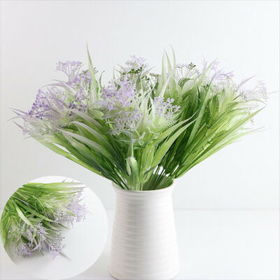 

6pcs Artificial Flowers Fake Plant Outdoor Faux Floral Shrubs Home Decoration