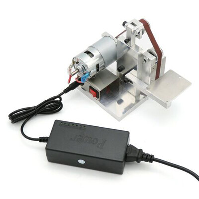 

Mini Belt Sander W Power Adapter Polishing Grinding Machine Belts Grinder Kit