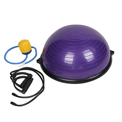 

Ktaxon 23" Half Exercise Ball Yoga Balance Hemisphere with Elastic Strings&Air Pump for Gym Office Home for Fitness